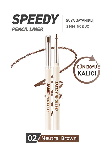 PERIPERA قلم تحديد العيون المقاوم للماء وسهل الاستخدام من Peripera Speedy Pen...