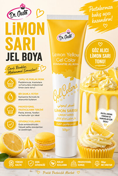Genel Markalar DR.GUSTO 50 GR JEL BOYA TÜP L.SARI
