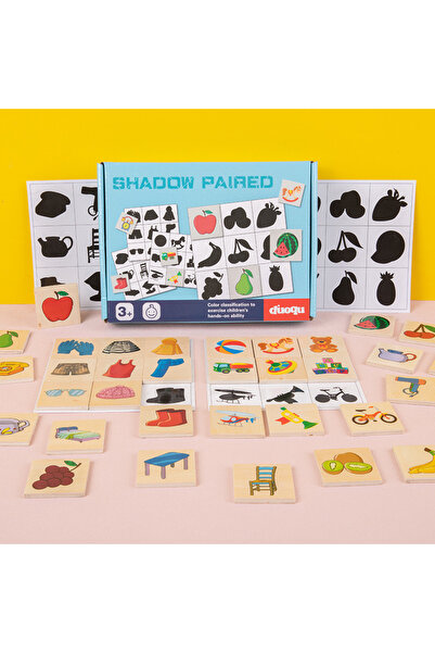 Choice C Wooden Montessori Kids Toy Find Shape Animal Fruit Shadow Matching J...