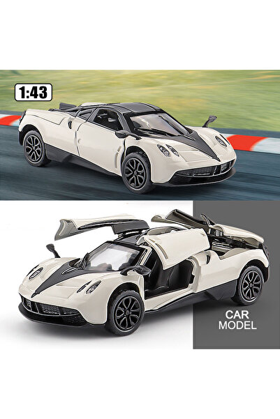 Choice7 W4303 أبيض، نموذج سيارة سباق مصبوبة من السبائك بمقياس 1:43، بطول 4 بو...