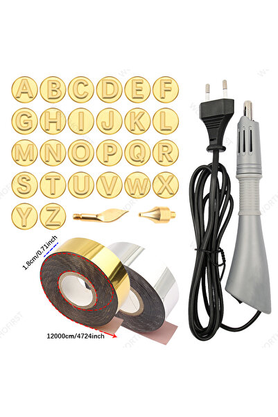 Choice1 أداة ختم حراري جديدة من AZ GoldenSilver Foil مع 28 قالبًا قابلاً للاس...