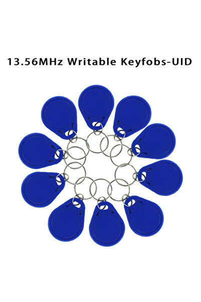 Choice 50 pieces RFID 13.56MHz UID Changeable Keyfobs Keychains Token MF NFC ...