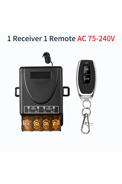 Choice 1V1 AC75-240V RF433Mhz Wireless Remote Control Switch 12V 24V 220V 110...