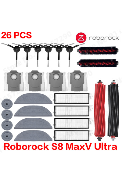 Choice11 roborock Set 4 Roborock S8 MaxV Ultra Robot Vacuum Cleaner Accessori...