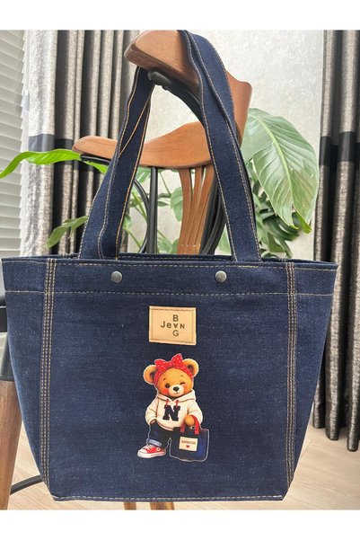 NARRATİVA Denim Story Tote Bag