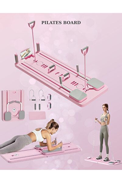 Folveit Pilates Aleti – Zamanlayıcılı, Direnç Bantlı Çok Amaçlı Egzersiz Taht...