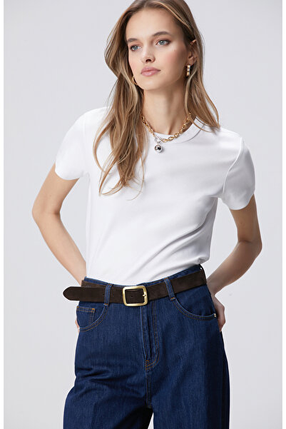 Network Kırık Beyaz Basic T-shirt