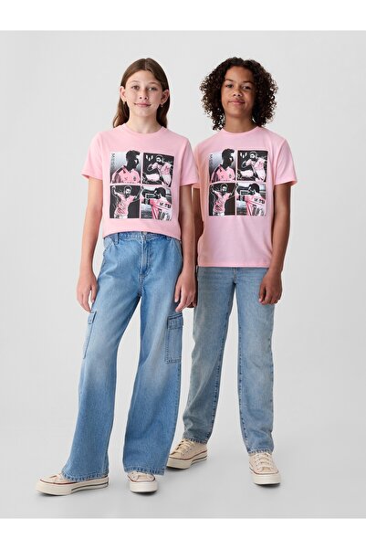 GAP Erkek Çocuk Pembe Messi Grafikli T-Shirt