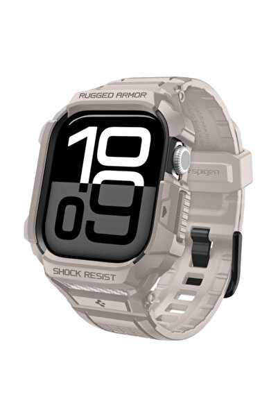 Spigen Husă Rugged Armor Pro V2 pentru Apple Watch Series 10 / 11 42mm, Bej