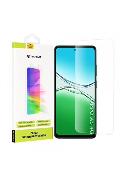 OPPO Folie de protectie Ecran Techsuit Clear Vision pentru A5 4G, Sticla Secu...