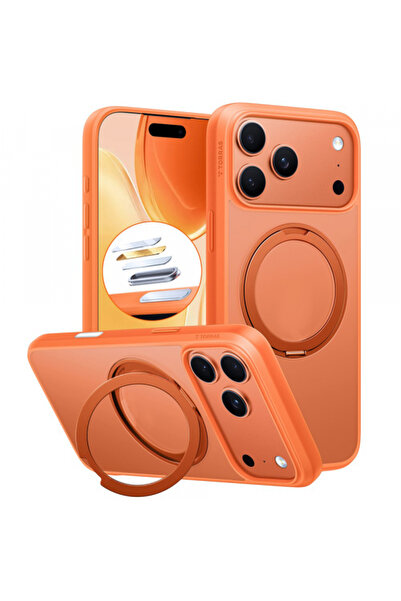 Apple Husa MagSafe pentru iPhone 17 Pro, Torras, Ostand Pro, Portocalie