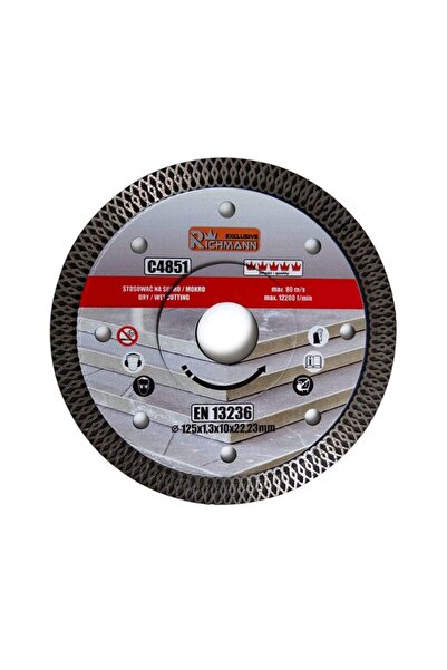 Solplant Disc diamantat turbo subtire, ceramica, taiere umeda si uscata, 125 ...