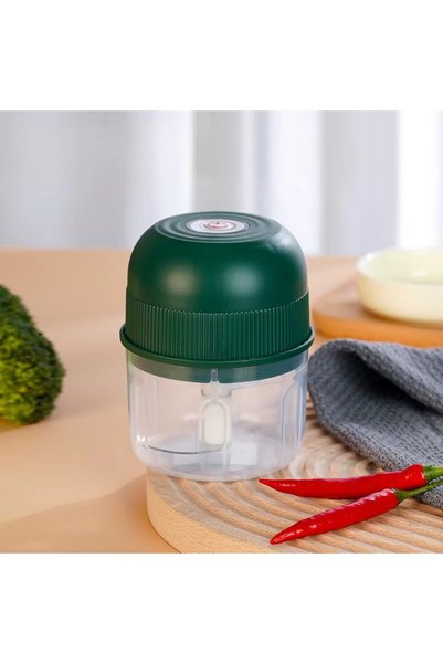 Choice 3 in 1 Green PP Cup 260ml Electric Garlic Grinder Onion Chopper with 1...