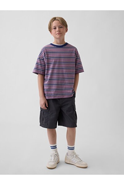 GAP Erkek Çocuk Lacivert Relaxed Easy Kargo Şort