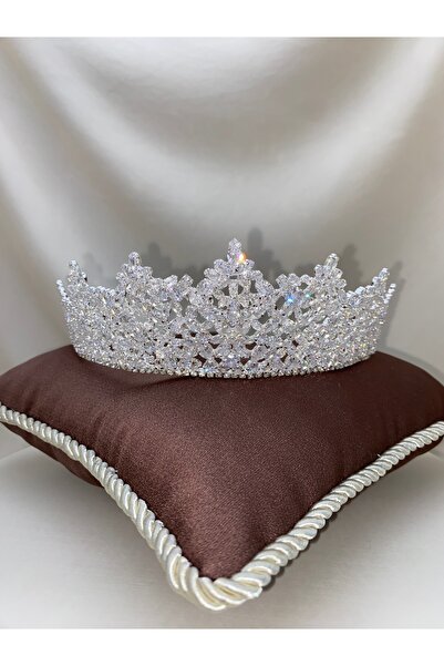 sitrini Vitrila Bridal Crown with Bzircon Stones Wedding Hair Accessory