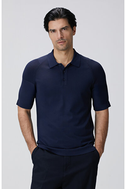 Network N-Tech Lacivert Polo Yaka Kazak