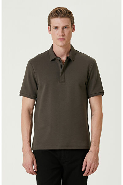 Network N-Tech Haki Fermuarlı Pike Tshirt