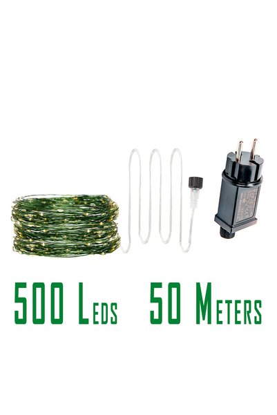 Choice Warm White EU Plug 50Meters0 500LEDs 200M 2000LED Green Wire Fairy Str...