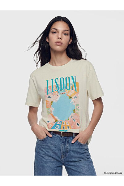 LC Waikiki Original Oversize 100% Cotton Women's T-Shirt
