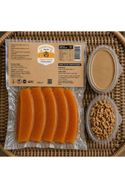 Gelinler Dağı Hatay Yöresel Çıtır Kabak Tatlısı (VAKUMLU) 500 gr