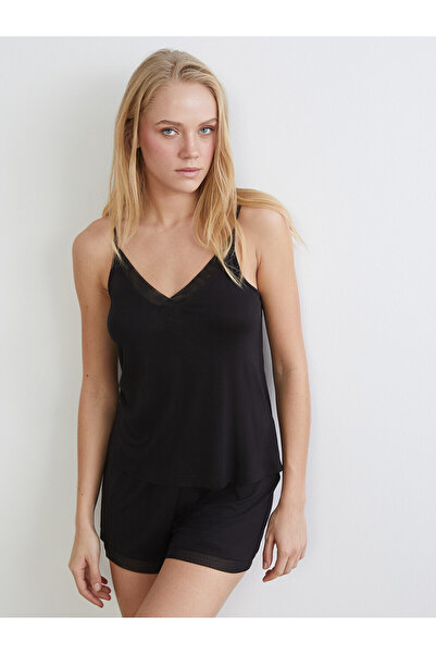 LC Waikiki Alita City with a Difference, Lcw Dream Black Flat Strap Women's S...