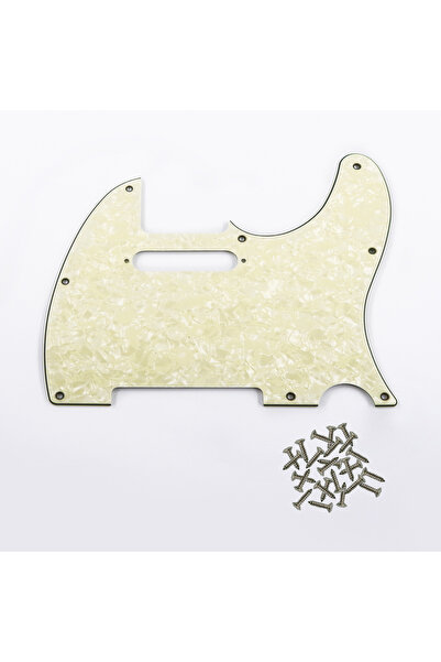 Choice Aged Pearl 4ply PHRILAM 8 Hole TL Electric Guitar Guard, Fits American...