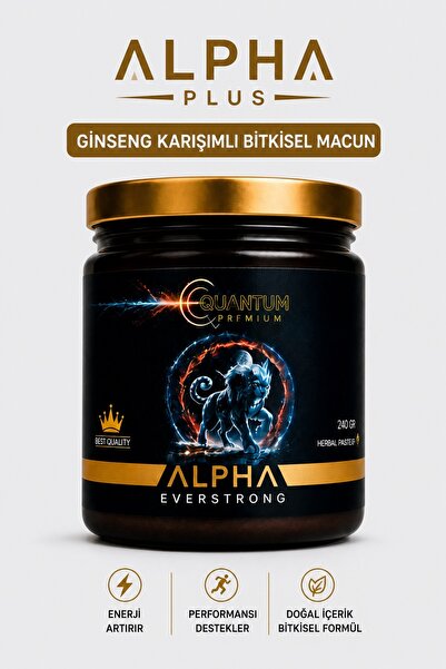 ALPHA EVERSTRONG Çikolatalı Ginseng Atom Güç Alpha Kuantum Premium Bitkisel M...
