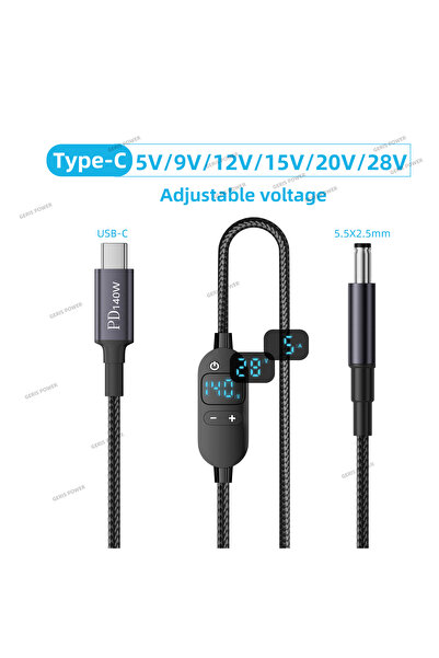 Choice كابل طاقة للكمبيوتر المحمول من نوع USB-C PD بقدرة 140 واط، يدعم شاشة L...