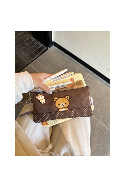 Choice Pencil Bag(No chain) New Original Embroidered Bear Pencil Bag Girl Hea...