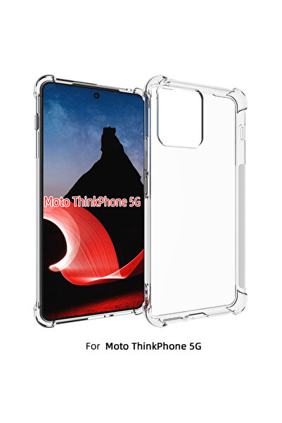 Choice جراب موتو ثينكفون الشفاف المزود بوسادة هوائية لهاتف ثينكفون 5G XT2309،...