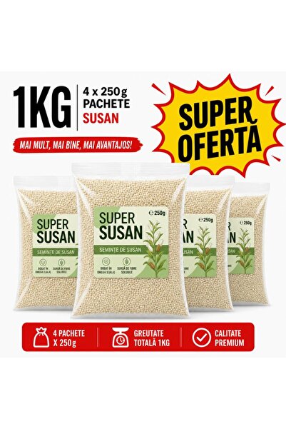 DTK Seminte De Susan, 1 kg ( pac 250g x 4 )