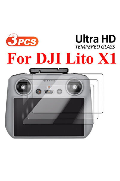 Choice1 لهاتف DJI Lito X1 3 قطع من الزجاج المقسى الشفاف عالي الدقة لـ DJI Lit...