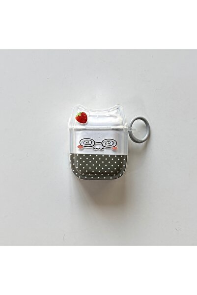 Choice7 for AirPods Pro2 GRAY Cute Funny Expressions with Polka Dot Pattern T...