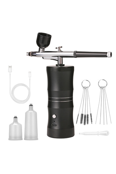 Choice4 Black Airbrush Kit with Compressor Portable Air Brush Painting Set fo...