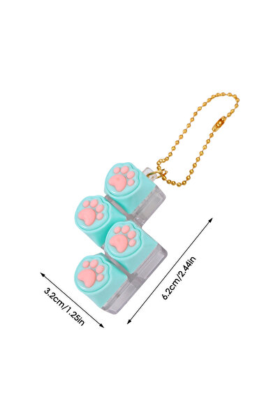 Choice1 B Silicone Cat Paw Keychain Stress Relief Toy for Keyboard Lovers Por...