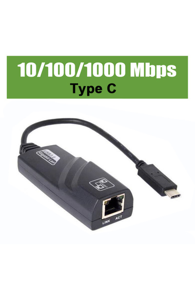 Choice1 1000M Type C 10/100/1000Mbps USB 3.0 Wired USB TypeC To Rj45 Lan Ethe...