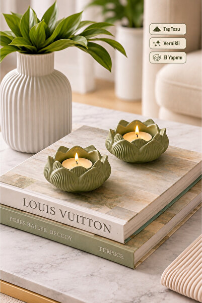 Aksesuar Kuşu 2 Adet Lotus Mumluk Pinterest Lotus Şık Tasarımlı Tealight Muml...