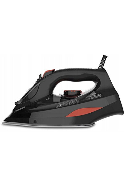 Black&Decker Fier de Calcat cu Aburi, Black+Decker, 3000W cu Talpa Ceramica s...