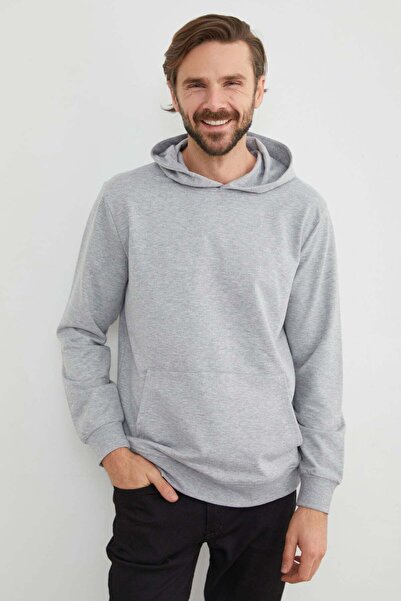 Fulla Moda Hooded Kangaroo Pocket Sweatshirt