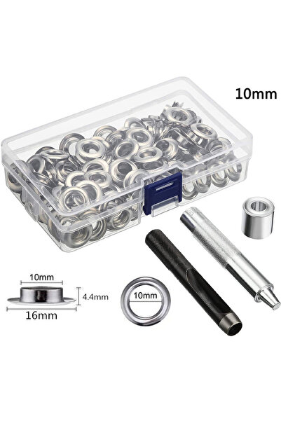 choice2 100 sets 10mm Grommet Tool Kit 100 Sets Grommets Eyelets 6mm 10mm 12m...