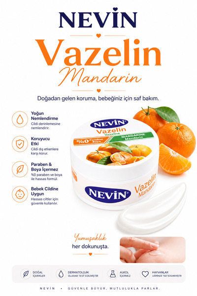 nevin Vazelin Mandalina-Mandarine 100ml