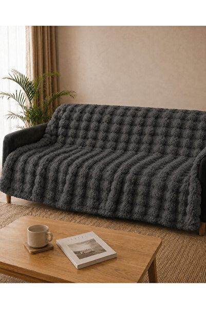 Merinos |   Bubble Anti-Slip Sofa Cover |   175X220 |   Anthracite