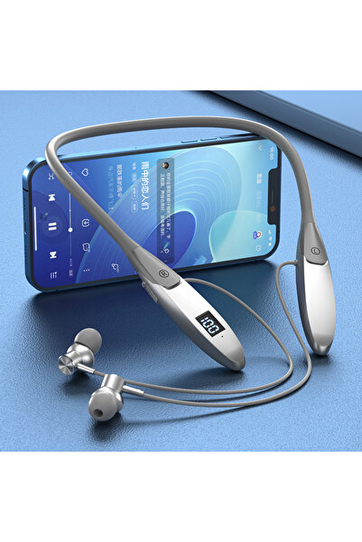 Choice سماعات أذن لاسلكية EARDECO رمادية اللون، بتقنية بلوتوث 5.3، تُعلق حول ...