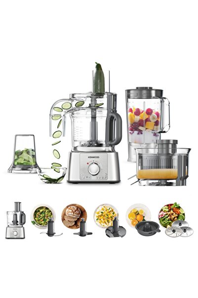 Kenwood Food Processor 1000W Multi-Functional With 3 Stainless Steel Disks, B...