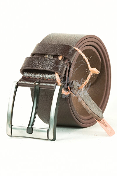 Parscraft Durable 100% Genuine Leather Belt 4.5 cm Wide Brown Men's Jeans Belt