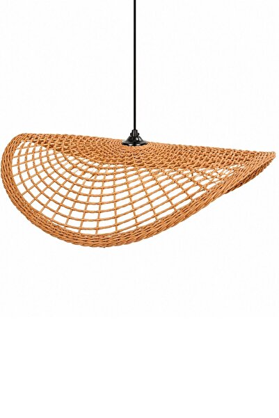 Joujou El Yapımı Rustik Rattan Avize Summer 60 Cm Çap | Doğal Kök Boya Vernik...