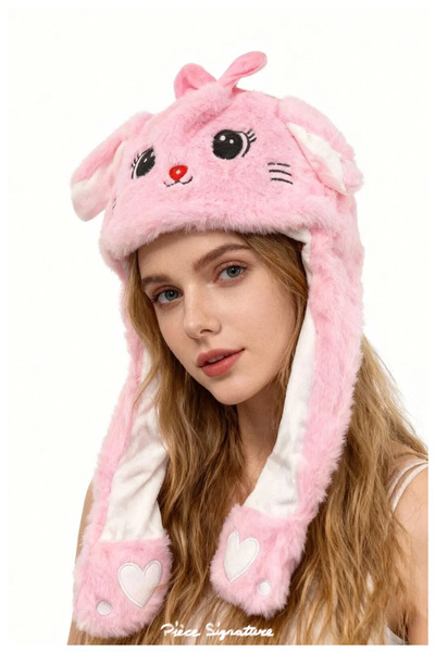 PIECE SIGNATURE Plush Hat with Ears for Children