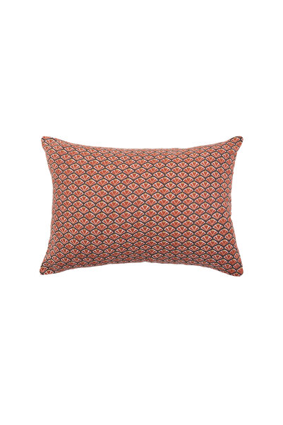 Yargıcı Printed Patterned Cotton Fabric Square Pillow (45X45 cm)
