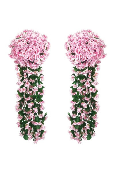 Choice Pink 1PC Artificial Flowers Silk Violet Wall Hanging Wedding Scene Dec...