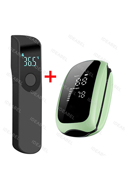 Choice Type 7 Rechargeable Oximeter Infrared Fever Thermometer Digital LCD In...